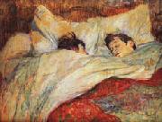 The bed Henri de toulouse-lautrec